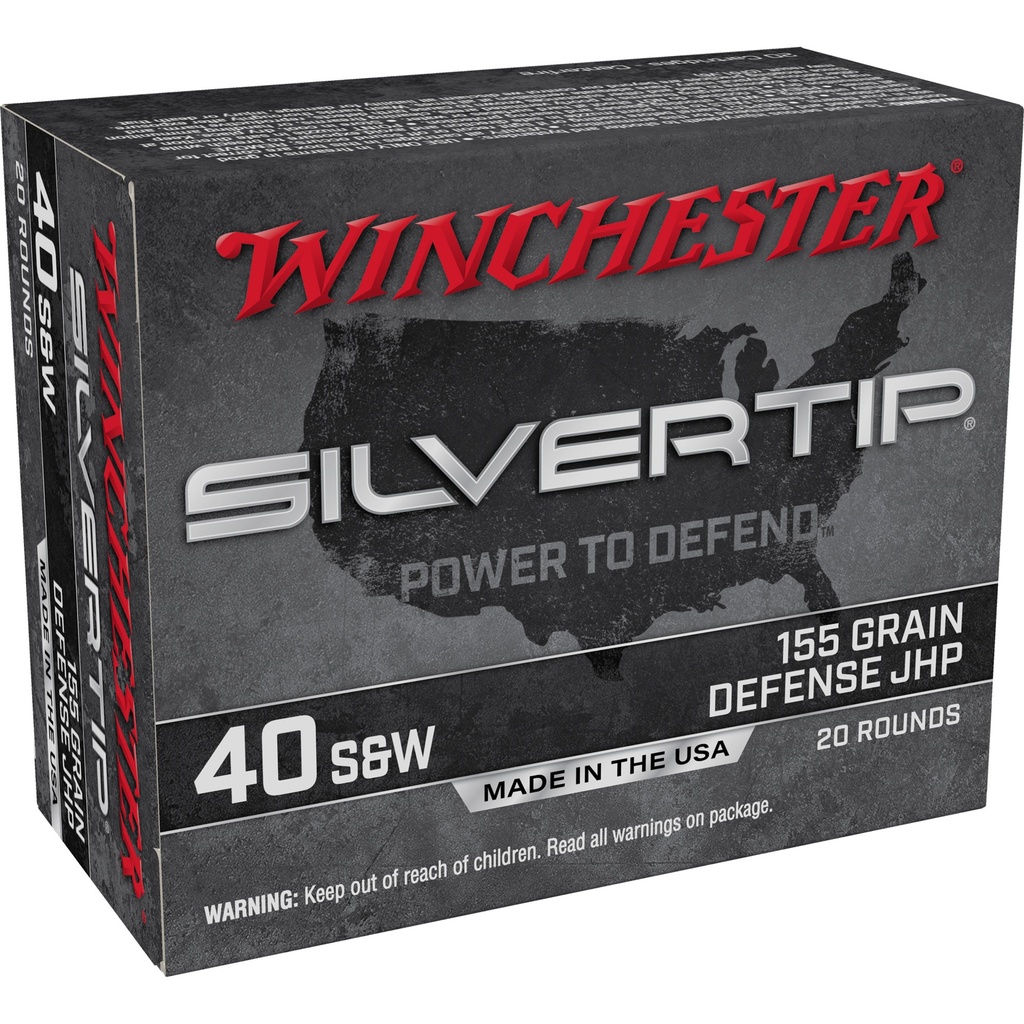 WIN SILVERTIP 40 S&W 155GR HP 20/200