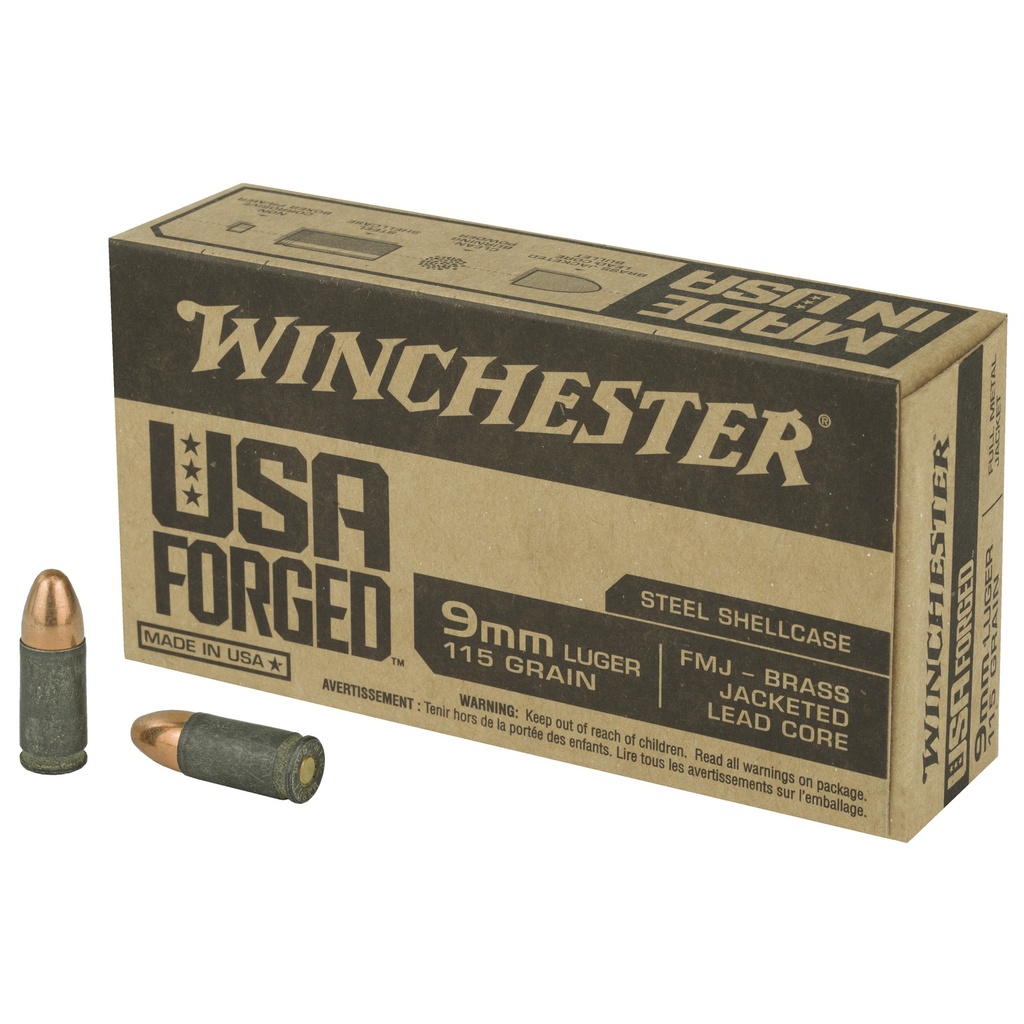 WIN 9MM 115GR FMJ BRASS JLC 50/500