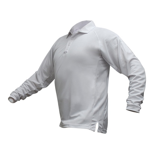 [VTX4020P-WH-2XL] VERTX COLDBLACK L/S POLO WHT 2XL