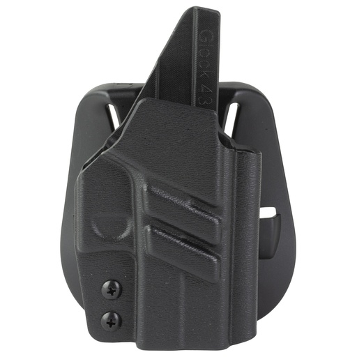 [1791TAC-IWB-G43XMOS-BR] 1791 KYDEX IWB GLOCK 43XMOS BLK RH