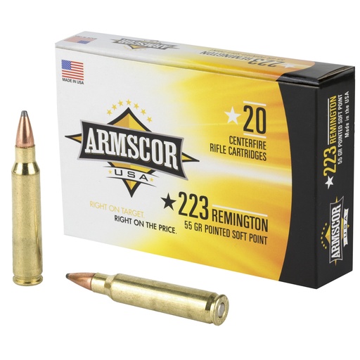 [ARMAC223-2N] ARMSCOR 223REM 55GR PSP 20/1000