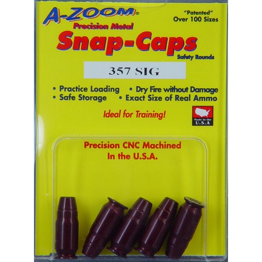 [AZ15159] AZOOM SNAP CAPS 357SIG 5/PK