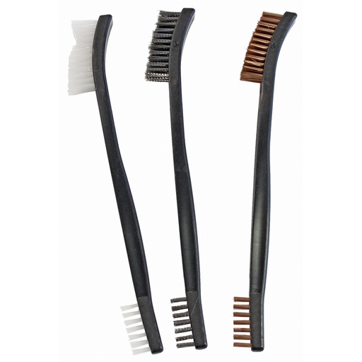 [BC41104] B/C UTILITY BRUSHES BRNZ/NYL/STL 3PK