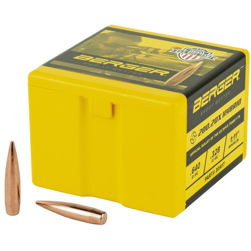 [BRGB30417] BERGER .30 200GR HYBRID TARGET 100CT