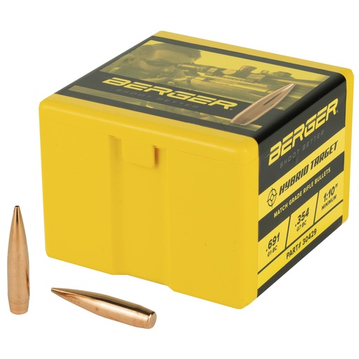 [BRGB30429] BERGER .30 215GR HYBRID TARGET 100CT