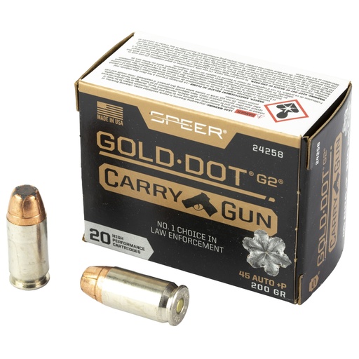 [CCI24258] SPR GLD DT CARRY GUN 45AUTO +P 200GR