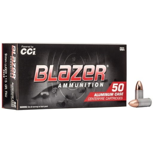 [CCI3509] BLAZER 9MM 115GR FMJ 50/1000