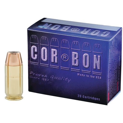 [COR45165] CORBON 45ACP+P 165GR JHP 20/500