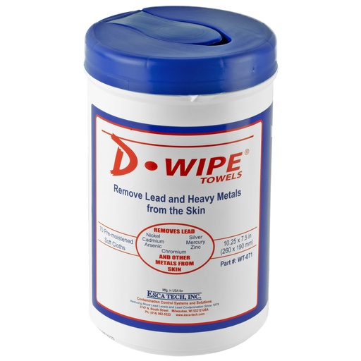 [DLEADWT-325-22] D-WIPE TOWELS 2-325 CT TUBS