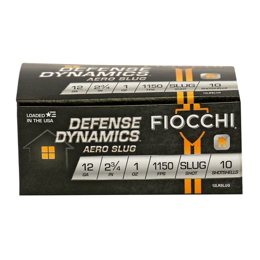 [F12LRSLUG] FIOCCHI 12GA AERO SLUG LW REC 10/250