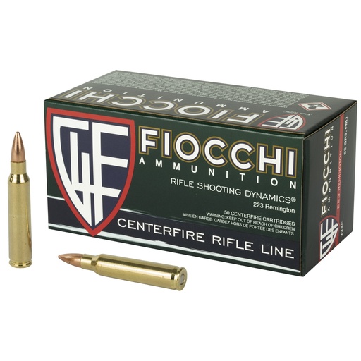 [F223C] FIOCCHI 223REM 62GR FMJBT 50/1000