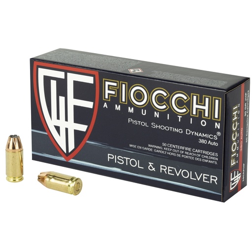 [F380APHP] FIOCCHI 380ACP 90GR JHP 50/1000