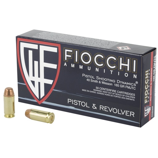 [F40SWF] FIOCCHI 40SW 165GR FMJ 50/1000