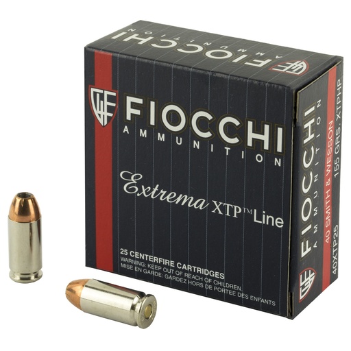 [F40XTP25] FIOCCHI 40SW 155GR XTP 25/500