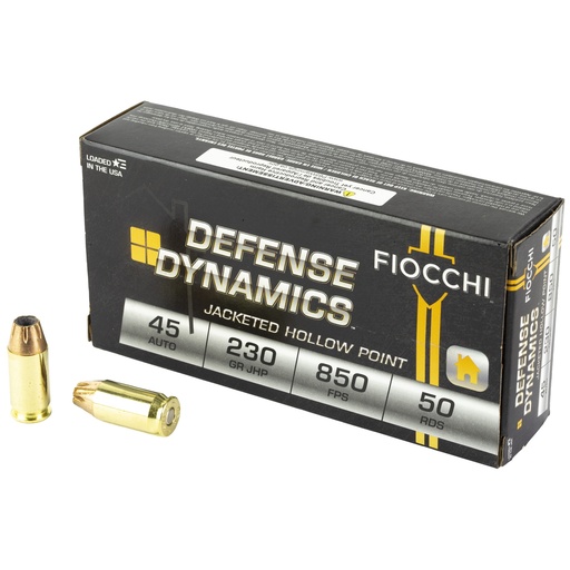 [F45T500] FIOCCHI 45ACP 230GR JHP 50/500