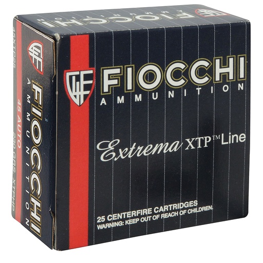 [F45XTP25] FIOCCHI 45ACP 230GR XTP 25/500