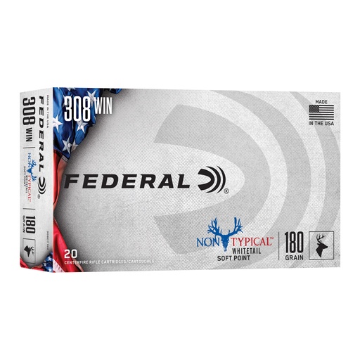 [FE308DT180] FED NON TYPICAL 308 WIN 180GR SP 20/