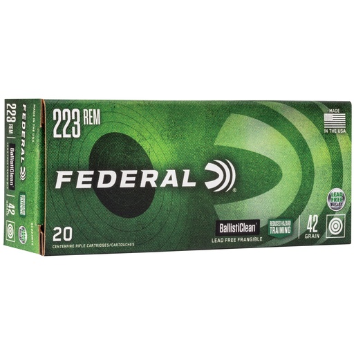 [FEBC223NT5] FED BALLISTICLEAN 223REM 42GR 20/500