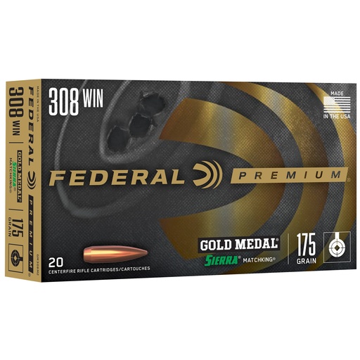 [FEGM308M2] FED GOLD MDL 308WN 175GR BTHP 20/200