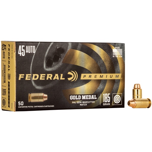 [FEGM45B] FED GOLD MDL 45ACP 185 FM/SW 50/1000