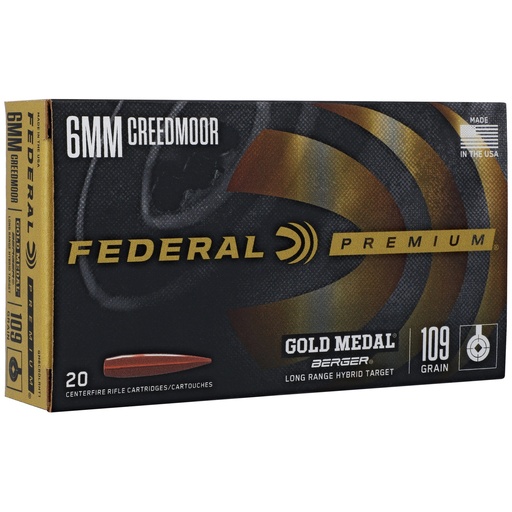 [FEGM6CRDLRHT1] FED GLD MDL 6MM 109GR LRT 20/200