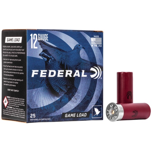 [FEH12175BX] FED GAME LOAD 12GA 2 3/4" #7.5 25/