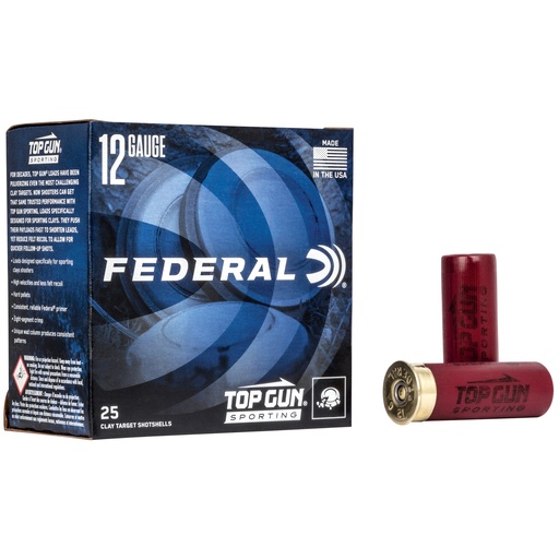 [FETGS12875] FED TOP GUN 12GA 2.75" #7.5 1 OZ 25/