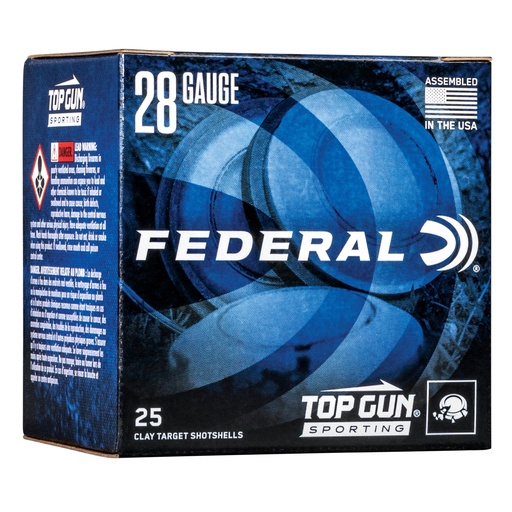 [FETGS28218] FED TOP GUN 28GA 2.75" #8 25/250