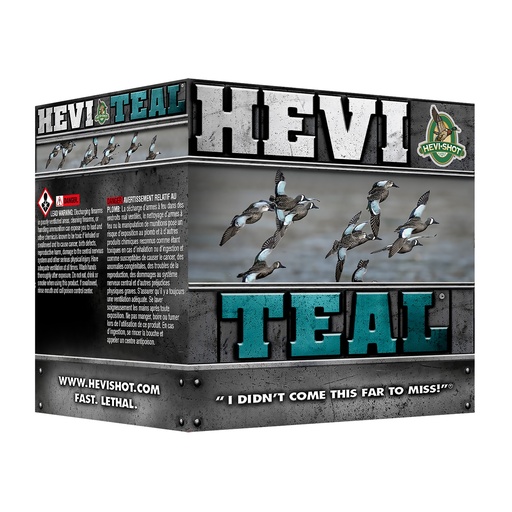 [HEVIHS60006] HEVI TEAL 12GA 3" #6 25/250