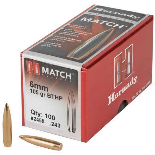 [HRB2458] HRNDY MATCH 6MM .243 105GR 100CT