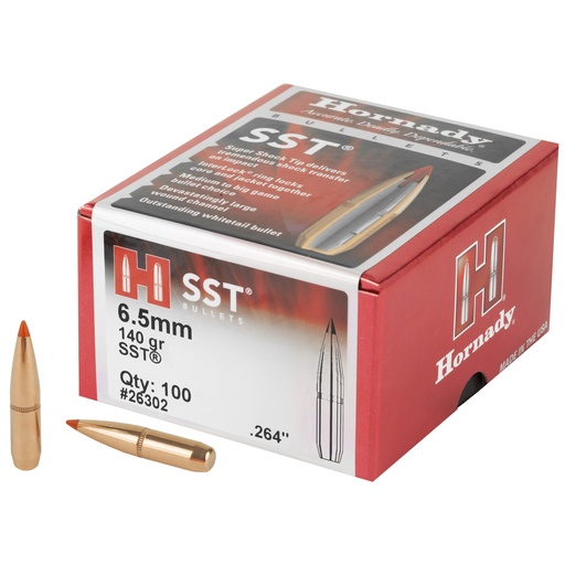 [HRB26302] HRNDY SST 6.5MM .264 140GR 100CT