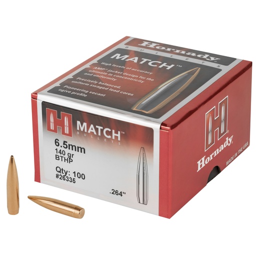 [HRB26335] HRNDY MATCH 6.5MM .264 140GR 100CT