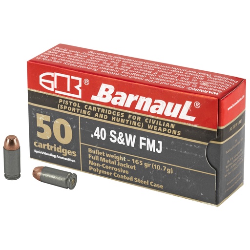 [MKSBRN40SWFMJ165] BARNAUL 40SW 165GR FMJ 50/500