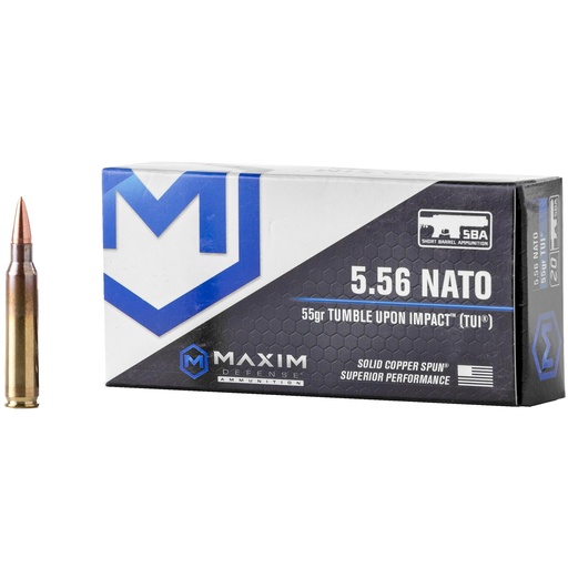 [MXM-49000] MAXIM 556NATO 55GR TUI SBA 20/500