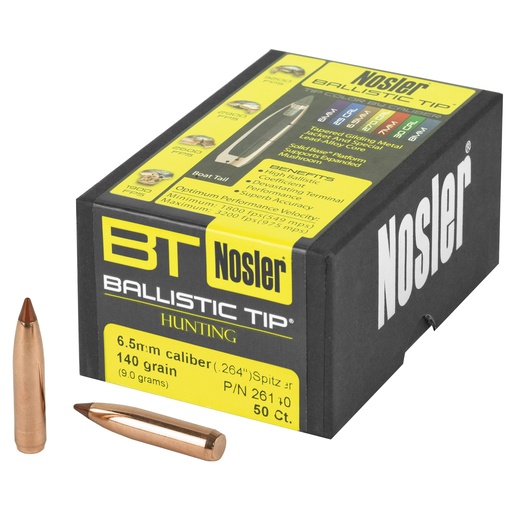 [NOSB26140] NOSLER 6.5MM 140GR 50CT