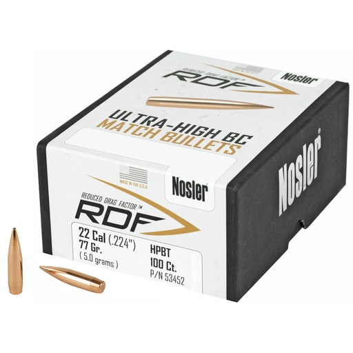 [NOSB53452] NOSLER RDF 22 77 HPBT 100CT