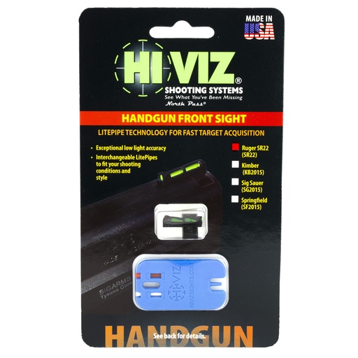 [NPSR22] HIVIZ LITEWAVE FRNT SIGHT RUG SR22