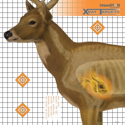 [OUT45902] CHAMPION DEER X-RAY TARGET 6/PK