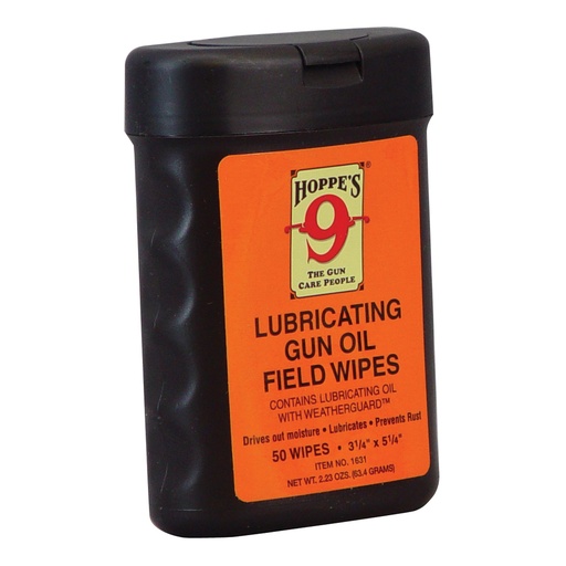 [PI1631] HOPPES GUN OIL FIELD WIPES 3"X5" 50C