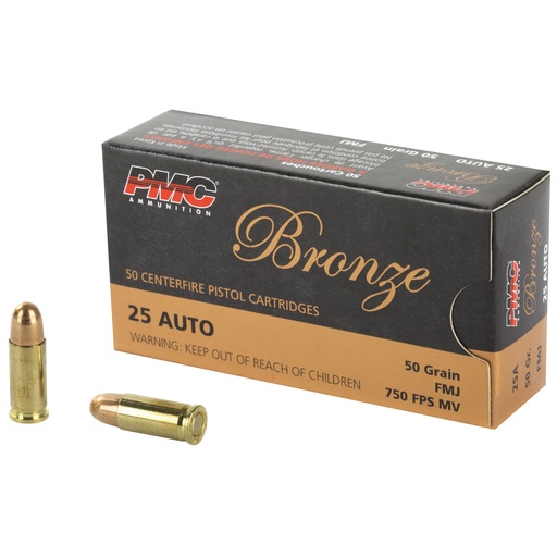 [PMC25A] PMC BRNZ 25ACP 50GR FMJ 50/1000