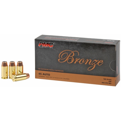 [PMC45B] PMC BRNZ 45ACP 185GR JHP 50/1000