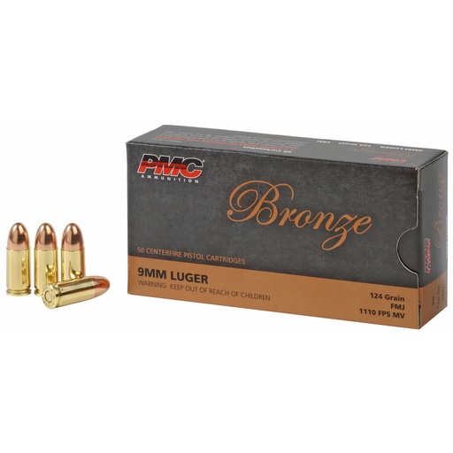 [PMC9G] PMC BRNZ 9MM 124GR FMJ 50/1000