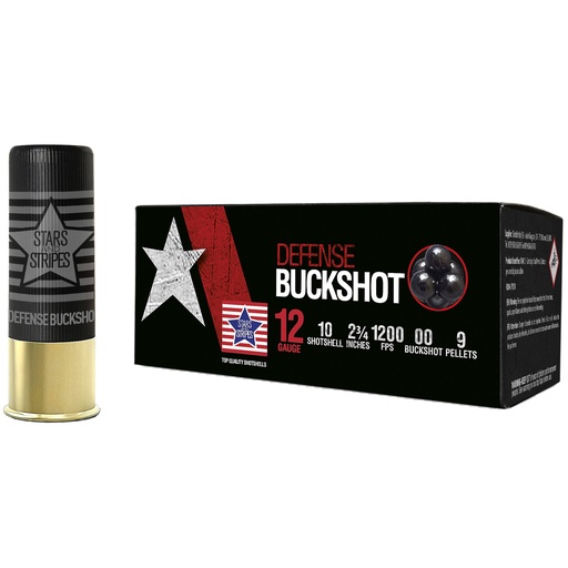 [PPUCBUCK9] STARS 12GA 00BCK SHTSHL 9PEL 10/250