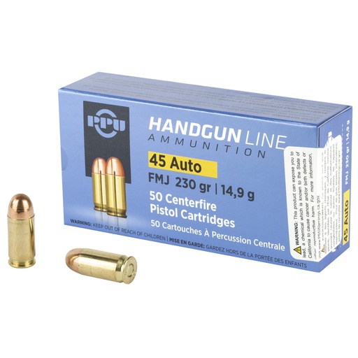 [PPUPPH45F] PPU 45ACP FMJ 230GR 50/500