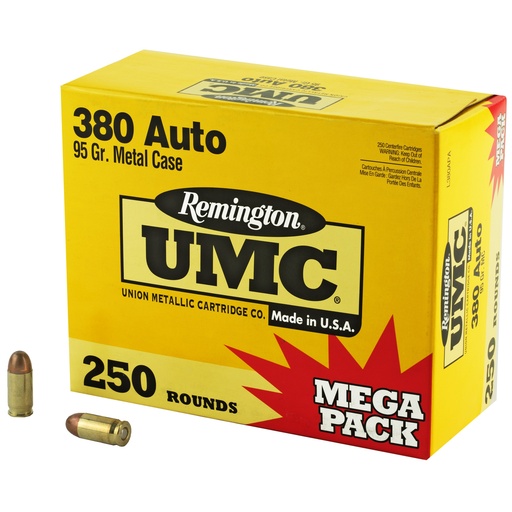 [REM23721] REM UMC MP 380ACP 95GR FMJ 250/1000