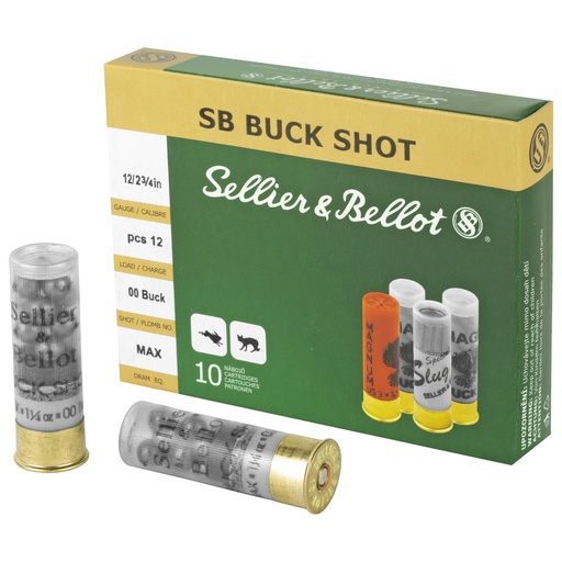 [SB12BSE] S&B 12GA 2.75 1.25OZ 00 12PEL 10/250