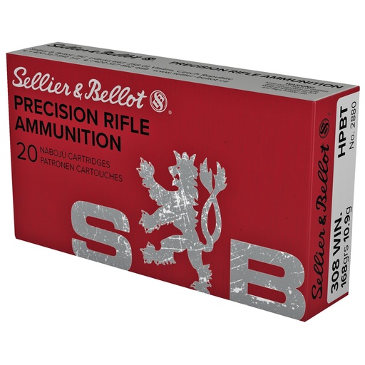 [SB308G] S&B 308 WIN 168 GR HPBT 20/500