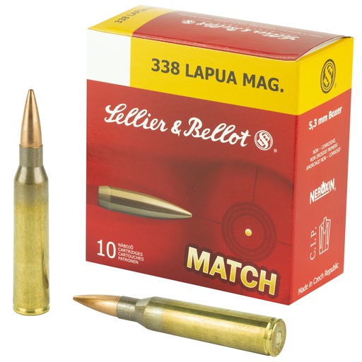 [SB338LMB] S&B 338LAPUA 300GR SIERRA 10/100