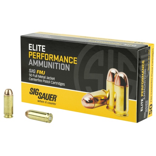 [SGE10MB1] SIG AMMO 10MM 180GR FMJ 50/1000