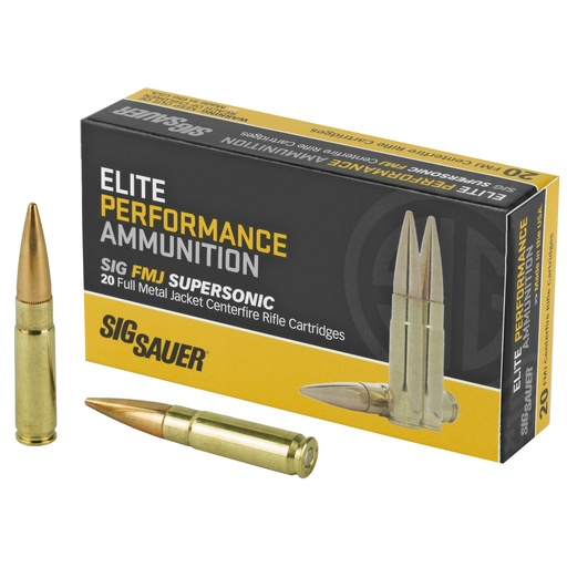 [SGE300B1-20] SIG AMMO 300BLK 125GR FMJ 20/500